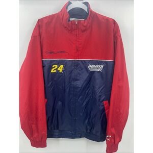 VTG Chase Authentics Jeff Gordon 24 Blue Red Zip‎ Jacket Medium Embroidered